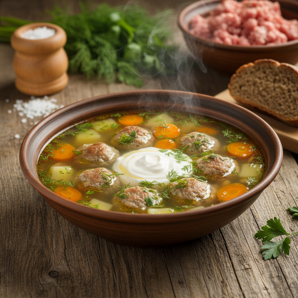Lihtne ja kiire frikadellisupi retsept: valmib 30 minutiga