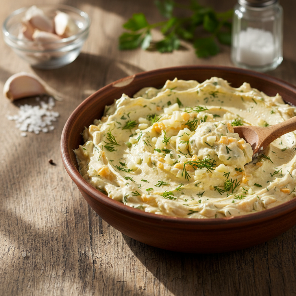 Kodune juustu-küüslaugumääre: lihtne ja maitsev retsept