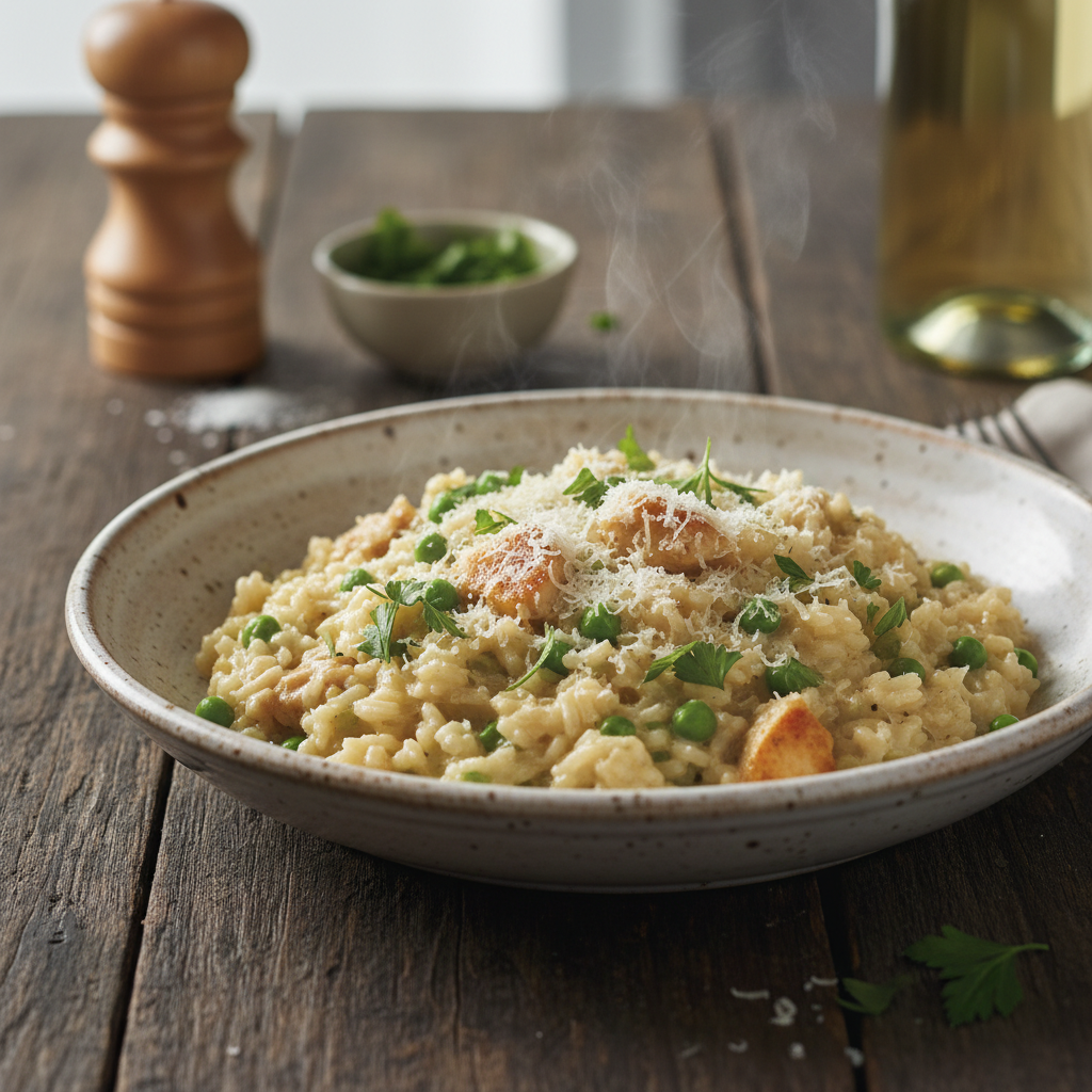 Lihtne ja kreemine kanarisoto: ideaalne õhtusöök perele