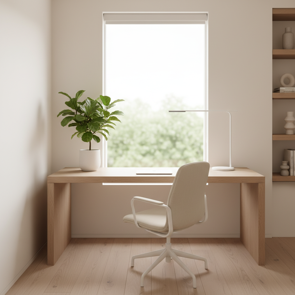 Kuidas luua stiilne minimalistlik kodukontor väikeses toas?