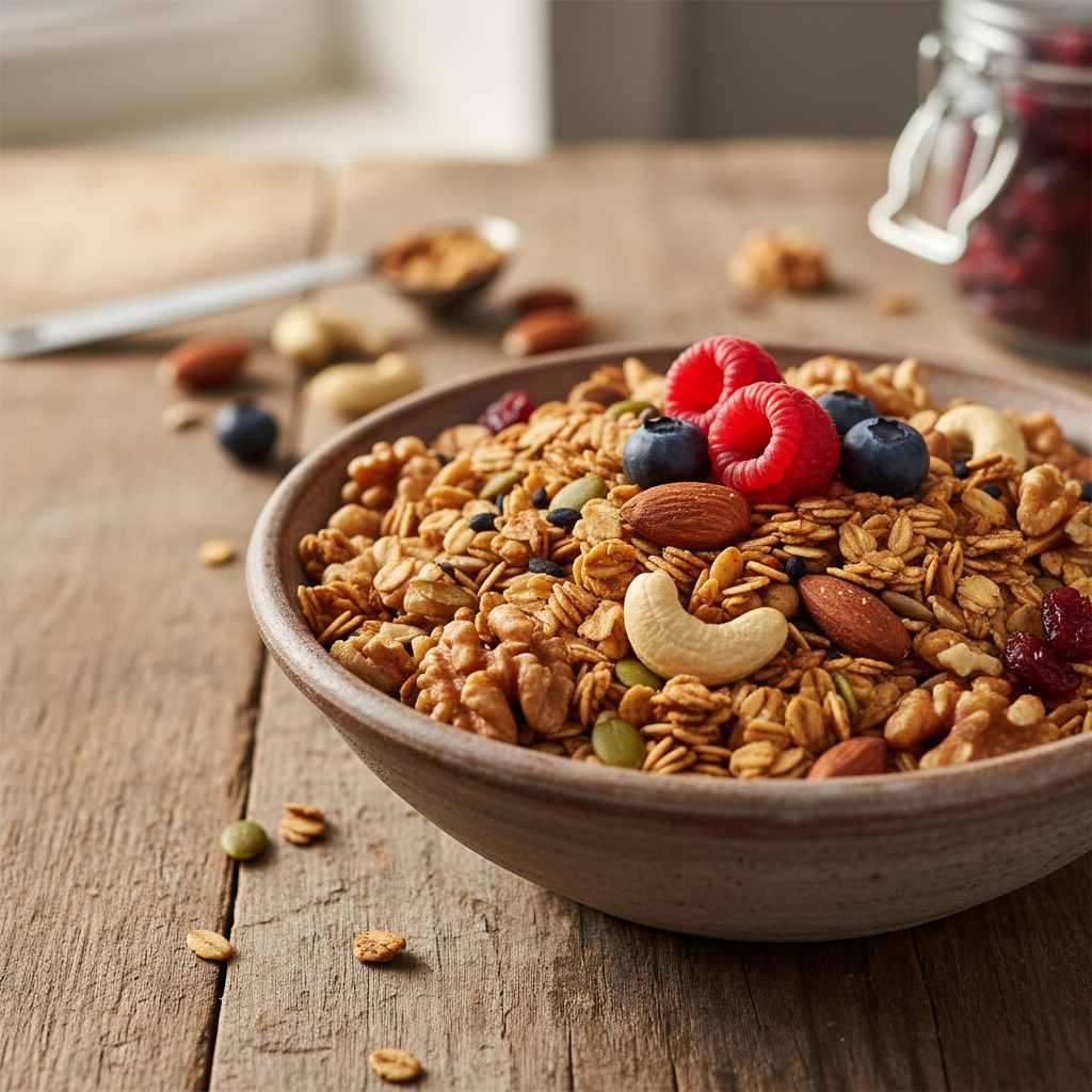 Tervislik kodune granola: retsept krõbedaks hommikusöögiks