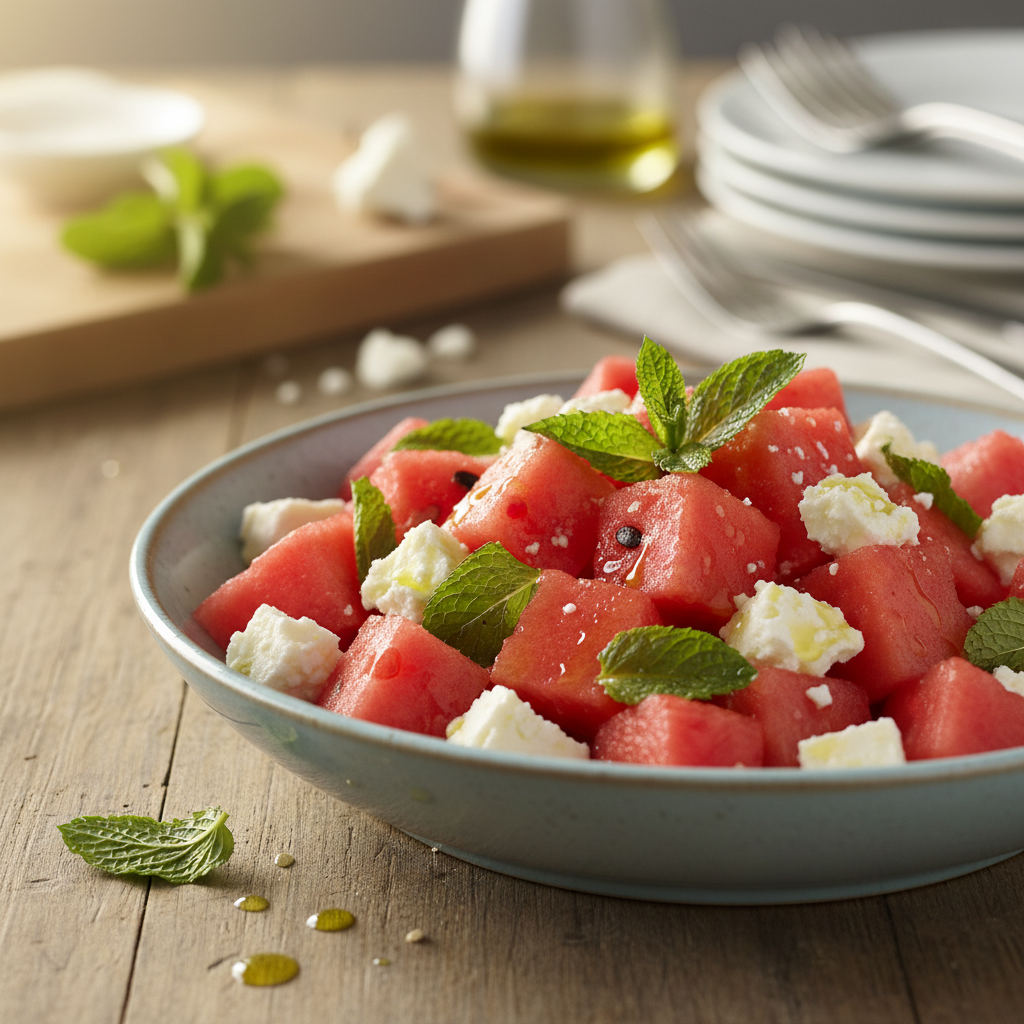 Arbuusi-feta salat: suve värskendavaim maitseelamus