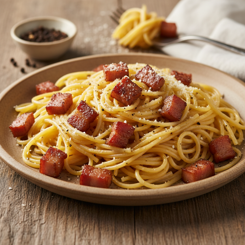 Klassikaline pasta carbonara: lihtne ja autentne retsept