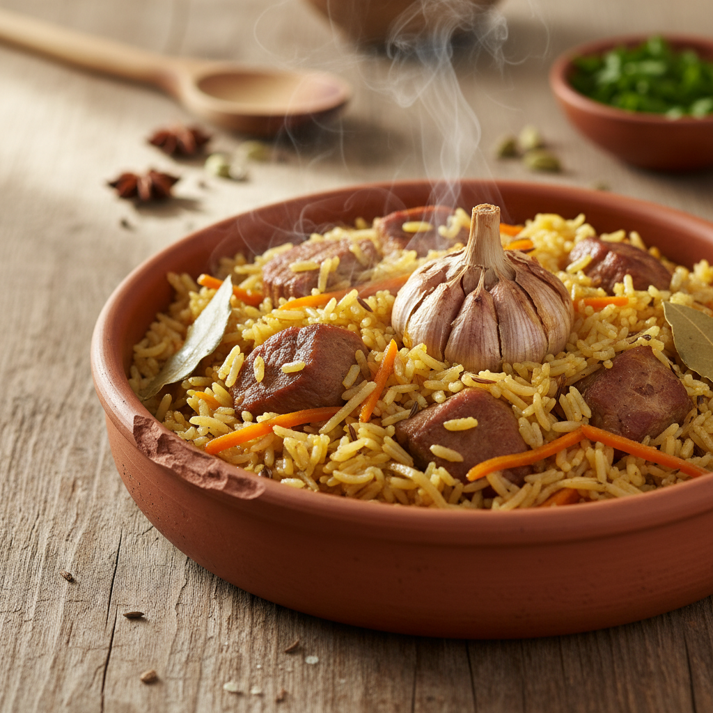 Lihtne ja maitsev sealiha-pilaf: retsept, mis valmib kiirelt
