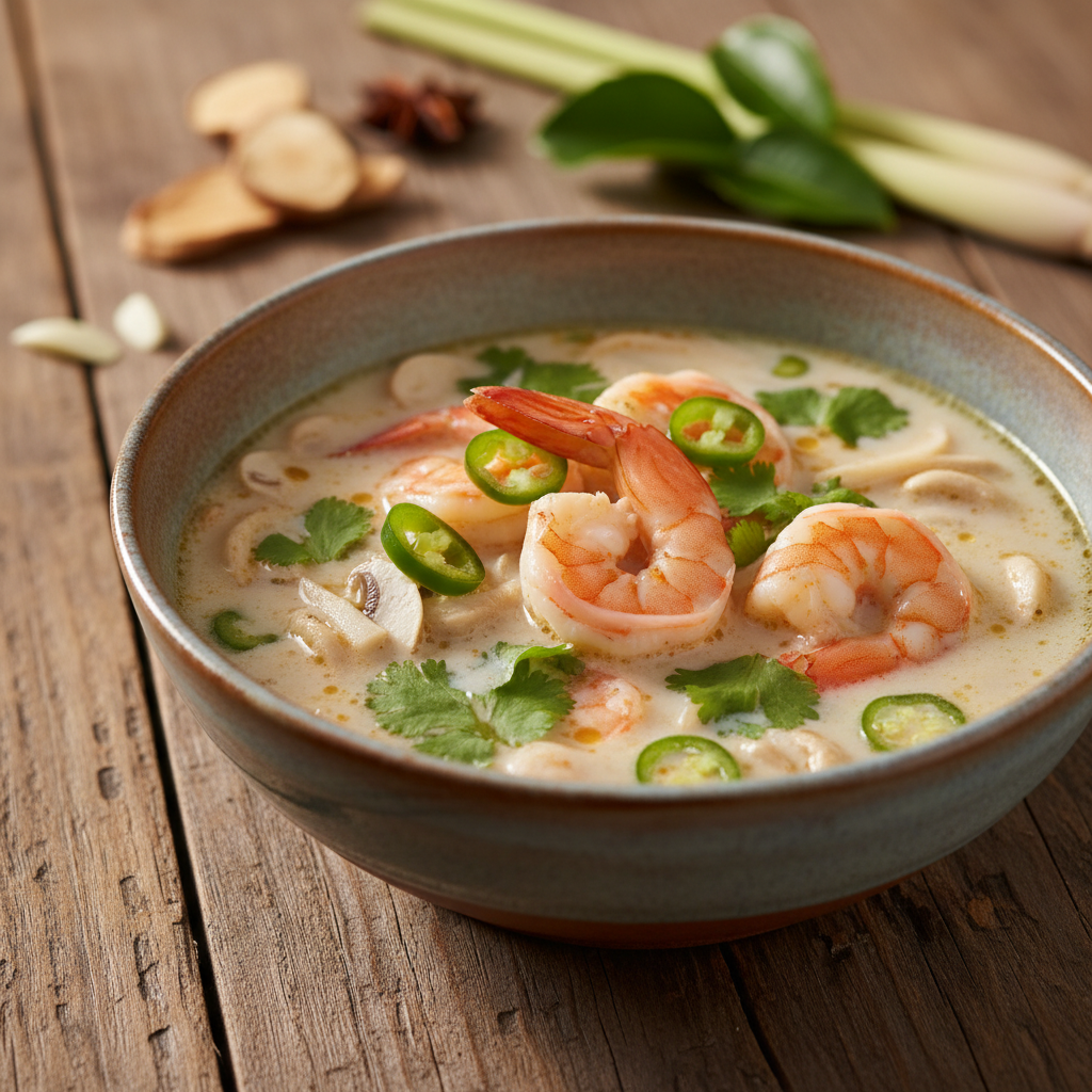 Tom kha supp krevettidega: ehtne Tai maitse kodus