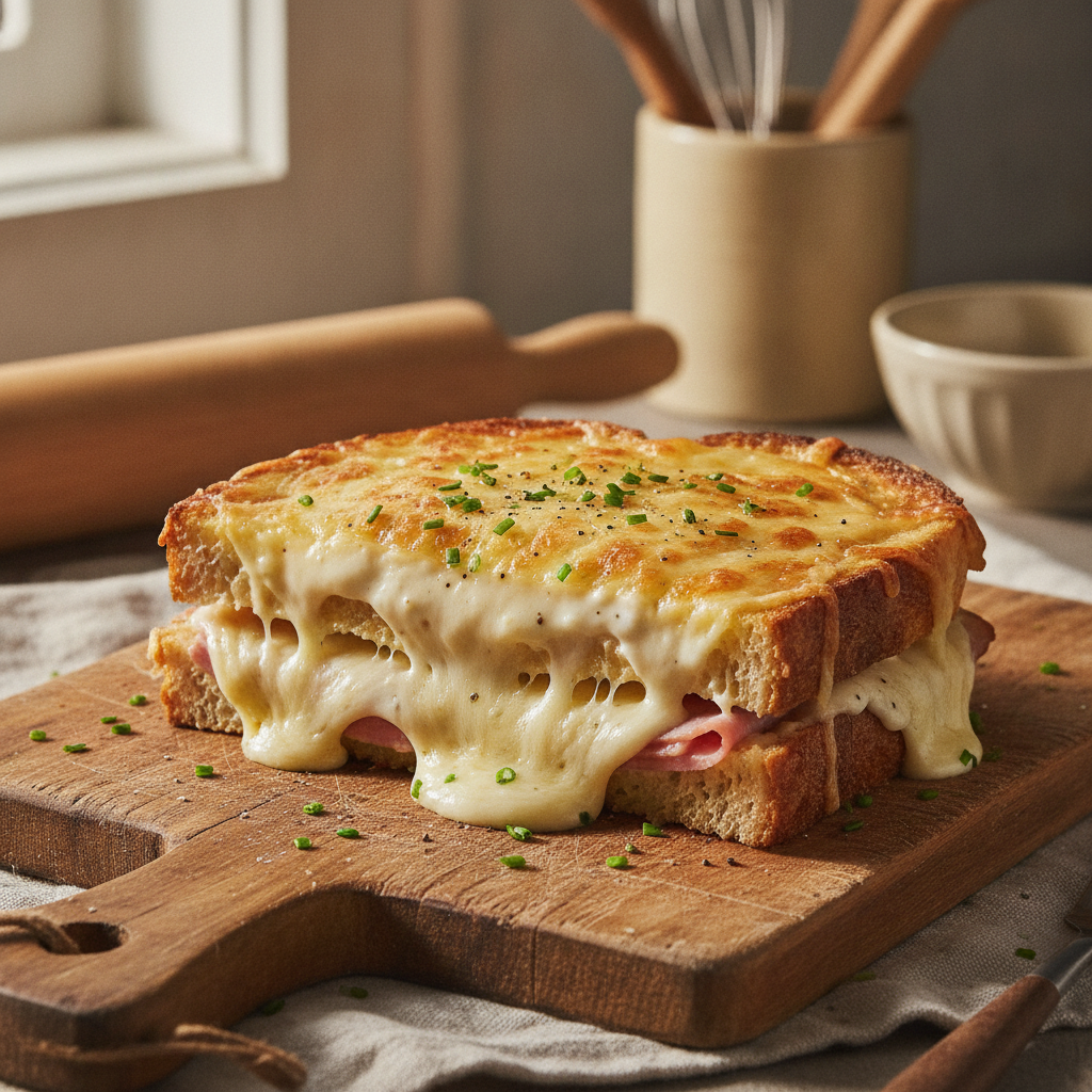 Lihtne ja mahlane Croque monsieur retsept minutitega